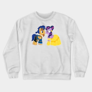 Flash Sentry and Twilight Sparkle Beauty and the Beast Crewneck Sweatshirt